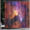 Ambesonne Fantasy Shower Curtain, Hot Air Balloons in The Clouds Dream Journey to Secret Paradise Romantic Design, Cloth Fabric Bathroom Decor Set with Hooks, 69″ W x 75″ L, Purple White(Purple Red Orange)