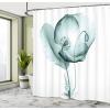 Ambesonne Fantasy Shower Curtain, Hot Air Balloons in The Clouds Dream Journey to Secret Paradise Romantic Design, Cloth Fabric Bathroom Decor Set with Hooks, 69″ W x 75″ L, Purple White(Teal White)