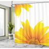 Ambesonne Fantasy Shower Curtain, Hot Air Balloons in The Clouds Dream Journey to Secret Paradise Romantic Design, Cloth Fabric Bathroom Decor Set with Hooks, 69″ W x 75″ L, Purple White(Yellow Ivory)