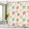 Ambesonne Fantasy Shower Curtain, Hot Air Balloons in The Clouds Dream Journey to Secret Paradise Romantic Design, Cloth Fabric Bathroom Decor Set with Hooks, 69″ W x 75″ L, Purple White(Burgundy Teal Beige)