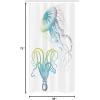 Ambesonne Fantasy Shower Curtain, Hot Air Balloons in The Clouds Dream Journey to Secret Paradise Romantic Design, Cloth Fabric Bathroom Decor Set with Hooks, 69″ W x 75″ L, Purple White(Blue Eggshell)