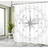 Ambesonne Fantasy Shower Curtain, Hot Air Balloons in The Clouds Dream Journey to Secret Paradise Romantic Design, Cloth Fabric Bathroom Decor Set with Hooks, 69″ W x 75″ L, Purple White(White Gray)