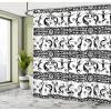 Ambesonne Fantasy Shower Curtain, Hot Air Balloons in The Clouds Dream Journey to Secret Paradise Romantic Design, Cloth Fabric Bathroom Decor Set with Hooks, 69″ W x 75″ L, Purple White(Black and White)