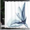 Ambesonne Fantasy Shower Curtain, Hot Air Balloons in The Clouds Dream Journey to Secret Paradise Romantic Design, Cloth Fabric Bathroom Decor Set with Hooks, 69″ W x 75″ L, Purple White(White Teal)