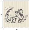 Ambesonne Fantasy Shower Curtain, Hot Air Balloons in The Clouds Dream Journey to Secret Paradise Romantic Design, Cloth Fabric Bathroom Decor Set with Hooks, 69″ W x 75″ L, Purple White(Brown Cream)