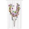 Ambesonne Fantasy Shower Curtain, Hot Air Balloons in The Clouds Dream Journey to Secret Paradise Romantic Design, Cloth Fabric Bathroom Decor Set with Hooks, 69″ W x 75″ L, Purple White(Brown Purple)
