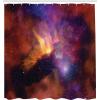 Ambesonne Fantasy Shower Curtain, Hot Air Balloons in The Clouds Dream Journey to Secret Paradise Romantic Design, Cloth Fabric Bathroom Decor Set with Hooks, 69″ W x 75″ L, Purple White(Purple Red Orange)