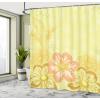 Ambesonne Fantasy Shower Curtain, Hot Air Balloons in The Clouds Dream Journey to Secret Paradise Romantic Design, Cloth Fabric Bathroom Decor Set with Hooks, 69″ W x 75″ L, Purple White(Yellow Pink)