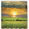 Ambesonne Fantasy Shower Curtain, Hot Air Balloons in The Clouds Dream Journey to Secret Paradise Romantic Design, Cloth Fabric Bathroom Decor Set with Hooks, 69″ W x 75″ L, Purple White(Blue Green)