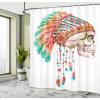 Ambesonne Fantasy Shower Curtain, Hot Air Balloons in The Clouds Dream Journey to Secret Paradise Romantic Design, Cloth Fabric Bathroom Decor Set with Hooks, 69″ W x 75″ L, Purple White(Salmon Multicolor)