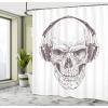 Ambesonne Fantasy Shower Curtain, Hot Air Balloons in The Clouds Dream Journey to Secret Paradise Romantic Design, Cloth Fabric Bathroom Decor Set with Hooks, 69″ W x 75″ L, Purple White(Brown White)