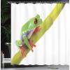 Ambesonne Fantasy Shower Curtain, Hot Air Balloons in The Clouds Dream Journey to Secret Paradise Romantic Design, Cloth Fabric Bathroom Decor Set with Hooks, 69″ W x 75″ L, Purple White(Green White Red)