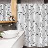 Ambesonne Fantasy Shower Curtain, Hot Air Balloons in The Clouds Dream Journey to Secret Paradise Romantic Design, Cloth Fabric Bathroom Decor Set with Hooks, 69″ W x 75″ L, Purple White(Grey Brown)