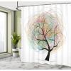 Ambesonne Fantasy Shower Curtain, Hot Air Balloons in The Clouds Dream Journey to Secret Paradise Romantic Design, Cloth Fabric Bathroom Decor Set with Hooks, 69″ W x 75″ L, Purple White(Pastel White)