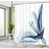 Ambesonne Fantasy Shower Curtain, Hot Air Balloons in The Clouds Dream Journey to Secret Paradise Romantic Design, Cloth Fabric Bathroom Decor Set with Hooks, 69″ W x 75″ L, Purple White(White Teal)