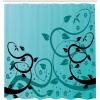 Ambesonne Fantasy Shower Curtain, Hot Air Balloons in The Clouds Dream Journey to Secret Paradise Romantic Design, Cloth Fabric Bathroom Decor Set with Hooks, 69″ W x 75″ L, Purple White(Black Teal)
