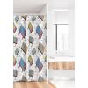 Ambesonne Fantasy Shower Curtain, Hot Air Balloons in The Clouds Dream Journey to Secret Paradise Romantic Design, Cloth Fabric Bathroom Decor Set with Hooks, 69″ W x 75″ L, Purple White(Grey Aqua)