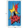 Ambesonne Fantasy Shower Curtain, Hot Air Balloons in The Clouds Dream Journey to Secret Paradise Romantic Design, Cloth Fabric Bathroom Decor Set with Hooks, 69″ W x 75″ L, Purple White(Yellow Blue and Red)