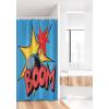 Ambesonne Fantasy Shower Curtain, Hot Air Balloons in The Clouds Dream Journey to Secret Paradise Romantic Design, Cloth Fabric Bathroom Decor Set with Hooks, 69″ W x 75″ L, Purple White(Yellow Blue and Red)