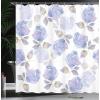 Ambesonne Fantasy Shower Curtain, Hot Air Balloons in The Clouds Dream Journey to Secret Paradise Romantic Design, Cloth Fabric Bathroom Decor Set with Hooks, 69″ W x 75″ L, Purple White(Eggshell Blue)