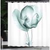 Ambesonne Fantasy Shower Curtain, Hot Air Balloons in The Clouds Dream Journey to Secret Paradise Romantic Design, Cloth Fabric Bathroom Decor Set with Hooks, 69″ W x 75″ L, Purple White(Teal White)