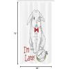 Ambesonne Fantasy Shower Curtain, Hot Air Balloons in The Clouds Dream Journey to Secret Paradise Romantic Design, Cloth Fabric Bathroom Decor Set with Hooks, 69″ W x 75″ L, Purple White(White Red)