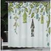 Ambesonne Fantasy Shower Curtain, Hot Air Balloons in The Clouds Dream Journey to Secret Paradise Romantic Design, Cloth Fabric Bathroom Decor Set with Hooks, 69″ W x 75″ L, Purple White(Green Navy)