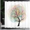 Ambesonne Fantasy Shower Curtain, Hot Air Balloons in The Clouds Dream Journey to Secret Paradise Romantic Design, Cloth Fabric Bathroom Decor Set with Hooks, 69″ W x 75″ L, Purple White(Pastel White)