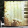 Ambesonne Fantasy Shower Curtain, Hot Air Balloons in The Clouds Dream Journey to Secret Paradise Romantic Design, Cloth Fabric Bathroom Decor Set with Hooks, 69″ W x 75″ L, Purple White(Yellow Black)