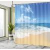 Ambesonne Fantasy Shower Curtain, Hot Air Balloons in The Clouds Dream Journey to Secret Paradise Romantic Design, Cloth Fabric Bathroom Decor Set with Hooks, 69″ W x 75″ L, Purple White(Cream Blue)