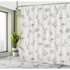 Ambesonne Fantasy Shower Curtain, Hot Air Balloons in The Clouds Dream Journey to Secret Paradise Romantic Design, Cloth Fabric Bathroom Decor Set with Hooks, 69″ W x 75″ L, Purple White(Dimgrey)