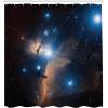 Ambesonne Fantasy Shower Curtain, Hot Air Balloons in The Clouds Dream Journey to Secret Paradise Romantic Design, Cloth Fabric Bathroom Decor Set with Hooks, 69″ W x 75″ L, Purple White(Navy Blue)