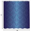 Ambesonne Fantasy Shower Curtain, Hot Air Balloons in The Clouds Dream Journey to Secret Paradise Romantic Design, Cloth Fabric Bathroom Decor Set with Hooks, 69″ W x 75″ L, Purple White(Dark Blue)