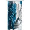 Ambesonne Fantasy Shower Curtain, Hot Air Balloons in The Clouds Dream Journey to Secret Paradise Romantic Design, Cloth Fabric Bathroom Decor Set with Hooks, 69″ W x 75″ L, Purple White(Blue White)