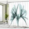 Ambesonne Fantasy Shower Curtain, Hot Air Balloons in The Clouds Dream Journey to Secret Paradise Romantic Design, Cloth Fabric Bathroom Decor Set with Hooks, 69″ W x 75″ L, Purple White(Ivory Teal)
