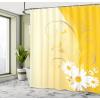 Ambesonne Fantasy Shower Curtain, Hot Air Balloons in The Clouds Dream Journey to Secret Paradise Romantic Design, Cloth Fabric Bathroom Decor Set with Hooks, 69″ W x 75″ L, Purple White(Yellow Cream)