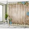 Ambesonne Fantasy Shower Curtain, Hot Air Balloons in The Clouds Dream Journey to Secret Paradise Romantic Design, Cloth Fabric Bathroom Decor Set with Hooks, 69″ W x 75″ L, Purple White(Beige Blue)