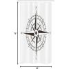 Ambesonne Fantasy Shower Curtain, Hot Air Balloons in The Clouds Dream Journey to Secret Paradise Romantic Design, Cloth Fabric Bathroom Decor Set with Hooks, 69″ W x 75″ L, Purple White(Evergreen White)