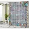 Ambesonne Fantasy Shower Curtain, Hot Air Balloons in The Clouds Dream Journey to Secret Paradise Romantic Design, Cloth Fabric Bathroom Decor Set with Hooks, 69″ W x 75″ L, Purple White(Brown Blue)