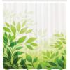 Ambesonne Fantasy Shower Curtain, Hot Air Balloons in The Clouds Dream Journey to Secret Paradise Romantic Design, Cloth Fabric Bathroom Decor Set with Hooks, 69″ W x 75″ L, Purple White(Forest Green)