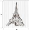 Ambesonne Fantasy Shower Curtain, Hot Air Balloons in The Clouds Dream Journey to Secret Paradise Romantic Design, Cloth Fabric Bathroom Decor Set with Hooks, 69″ W x 75″ L, Purple White(Brown)