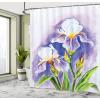 Ambesonne Fantasy Shower Curtain, Hot Air Balloons in The Clouds Dream Journey to Secret Paradise Romantic Design, Cloth Fabric Bathroom Decor Set with Hooks, 69″ W x 75″ L, Purple White(Violet Green)