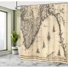 Ambesonne Fantasy Shower Curtain, Hot Air Balloons in The Clouds Dream Journey to Secret Paradise Romantic Design, Cloth Fabric Bathroom Decor Set with Hooks, 69″ W x 75″ L, Purple White(Cream Grey)