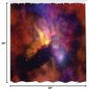 Ambesonne Fantasy Shower Curtain, Hot Air Balloons in The Clouds Dream Journey to Secret Paradise Romantic Design, Cloth Fabric Bathroom Decor Set with Hooks, 69″ W x 75″ L, Purple White(Purple Red Orange)