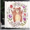 Ambesonne Fantasy Shower Curtain, Hot Air Balloons in The Clouds Dream Journey to Secret Paradise Romantic Design, Cloth Fabric Bathroom Decor Set with Hooks, 69″ W x 75″ L, Purple White(Purple Green)