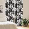 Ambesonne Floral Curtains, Monochrome Lily Flowers Valentine’s Day Concept Retro Illustration, Window Treatments 2 Panel Set for Living Room Bedroom, Pair of – 28″ x 95″, Charcoal Grey and White(Charcoal Grey and White)