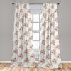 Ambesonne Floral Curtains, Roses for Valentine Love Team Holiday Celebration Botanical Artwork on Hue Back, Window Treatments 2 Panel Set for Living Room Bedroom, Pair of – 28″ x 95″, Dimgray Blush(Mauve Rose and Dark Peach)
