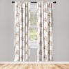 Ambesonne Floral Curtains, Roses for Valentine Love Team Holiday Celebration Botanical Artwork on Hue Back, Window Treatments 2 Panel Set for Living Room Bedroom, Pair of – 28″ x 95″, Dimgray Blush(Mauve Rose and Dark Peach)