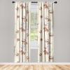 Ambesonne Floral Curtains, Roses for Valentine Love Team Holiday Celebration Botanical Artwork on Hue Back, Window Treatments 2 Panel Set for Living Room Bedroom, Pair of – 28″ x 95″, Dimgray Blush(Cream and Pale Redwood)