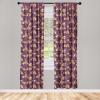 Ambesonne Floral Curtains, Roses for Valentine Love Team Holiday Celebration Botanical Artwork on Hue Back, Window Treatments 2 Panel Set for Living Room Bedroom, Pair of – 28″ x 95″, Dimgray Blush(Plum Pale Cinnamon)